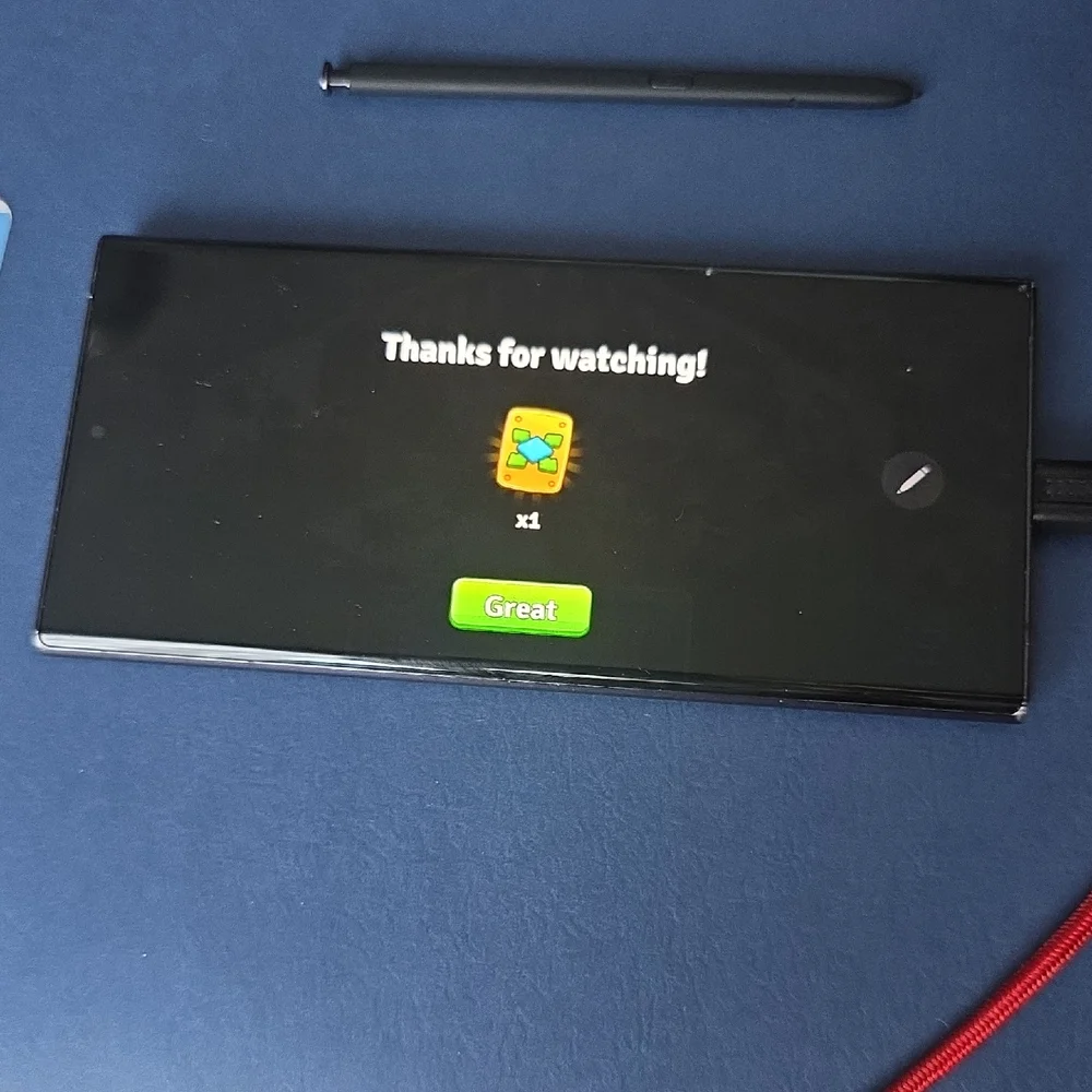 Samsung Black Smartphone with Stylus